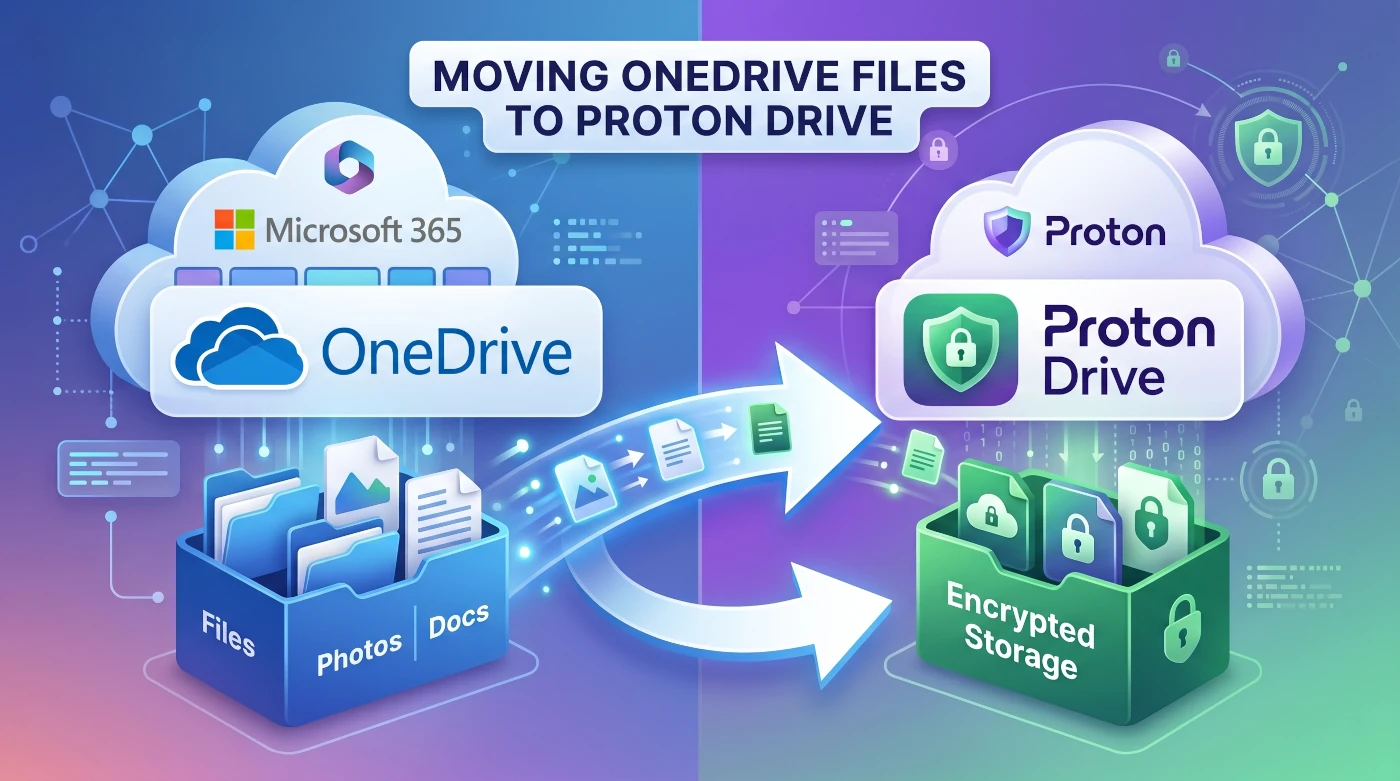 Moving OneDrive Files to Proton Drive